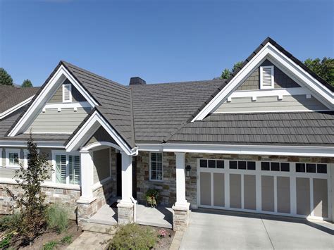 stone house metal roof|houses with white metal roofs.